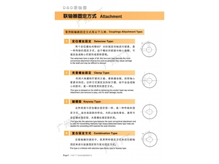 Commonly used coupling fixing methods are as follows